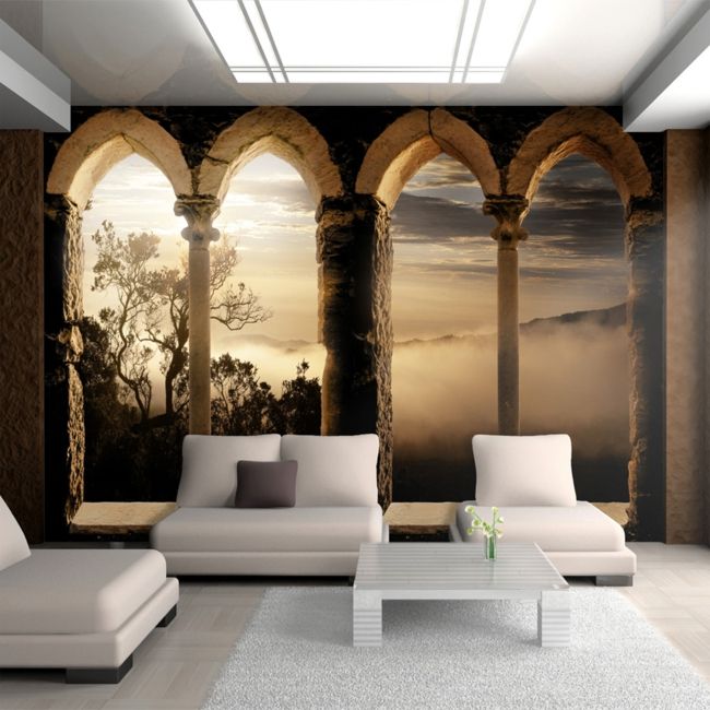 stilvolles Ambiente in den eigenen vier Wänden durch Tapete-moderne-deko-wand-tapete