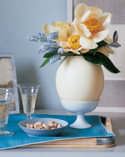 Oversized egg cup table decoration Easter