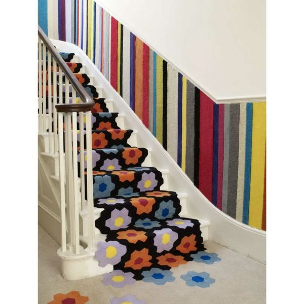 Flower pattern carpet carpeting hallway flashy ideas-staircase carpet