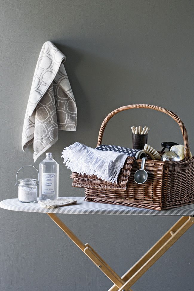 The basket stylishly stores small bath accessories on-bathroom organization basket