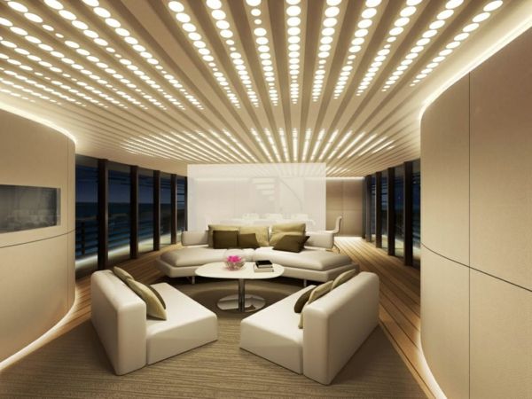 Ganz schön gewagt-modern Wohnzimmer Luxus