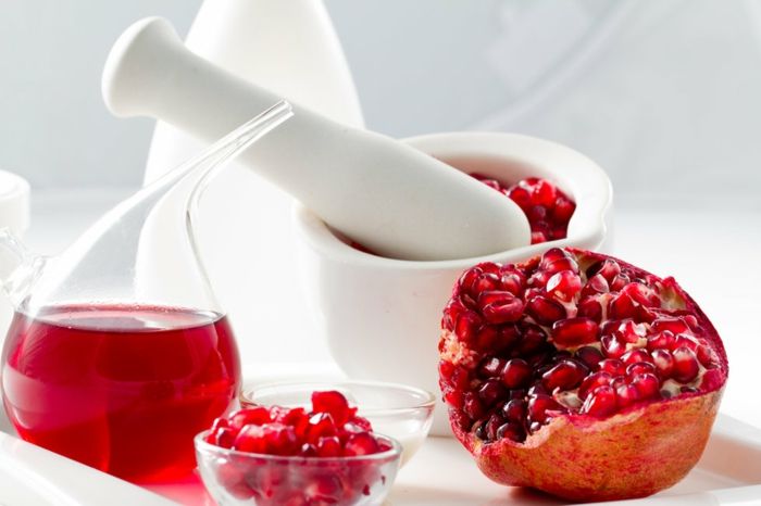 Homemade pomegranate natural product
