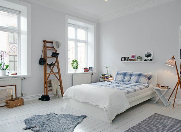 Wooden plank white light floor-flooring white design