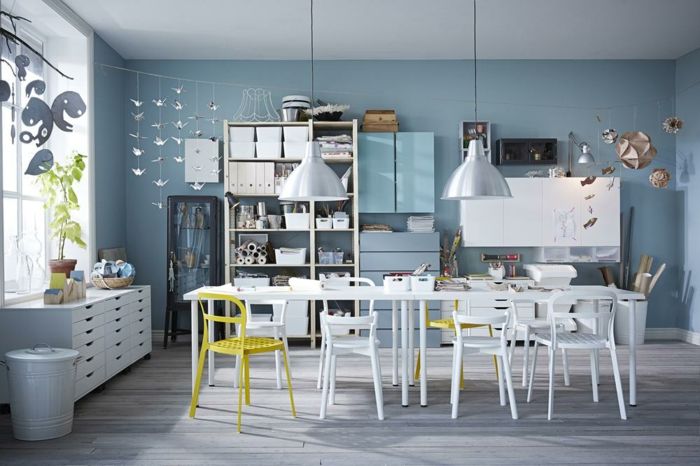 Ikea kitchen furniture wood white shelves coffee table bookcase