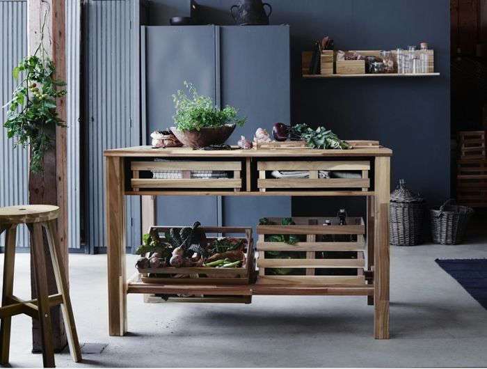 Ikea furniture wood side table ideas kitchen island