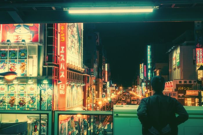 In der Nacht kommt die Stadt zum Leben-Asien Reisen