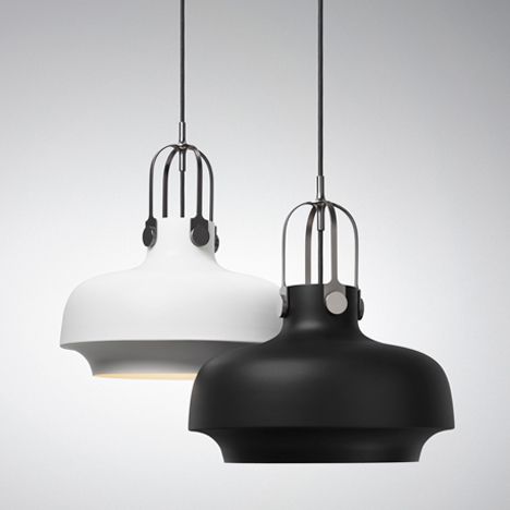 Classic pendant lights made of painted metal shade living room lamps