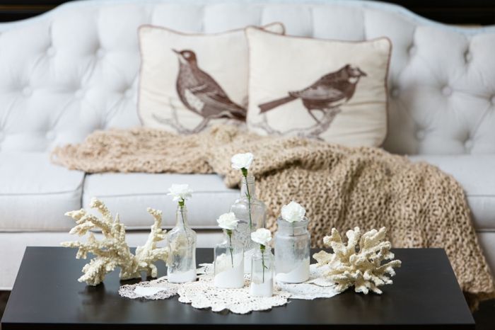 Natural motifs when decorating in shabby chic style ideas shabby chic