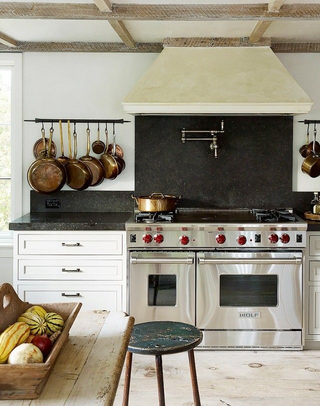 Professional gas stove kitchen renovation, marble back wall