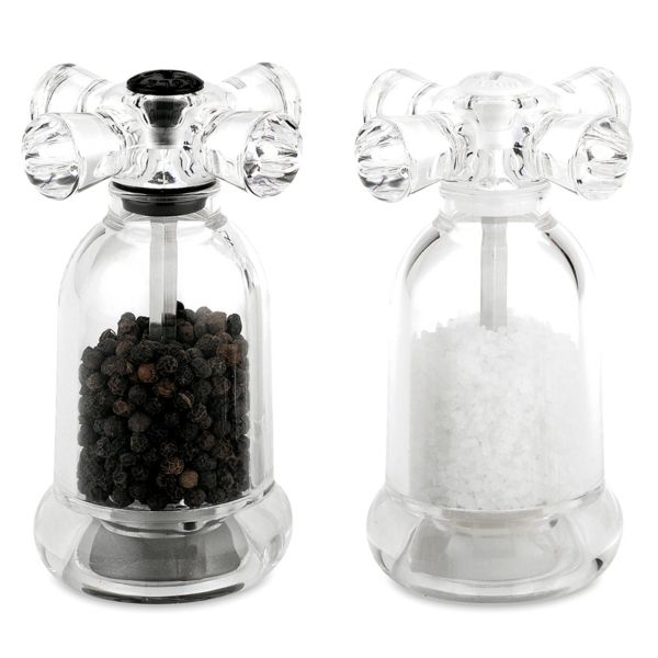 Salt and pepper shaker set made of glass kitchen furnishing ideas
