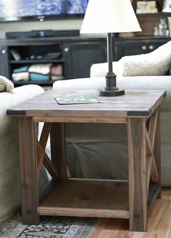 Don't forget beautiful accessories-side table in wood to set up your living room