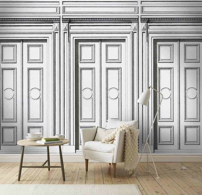 Wallpaper brings the charm of the French lifestyle to the home-idea for living
