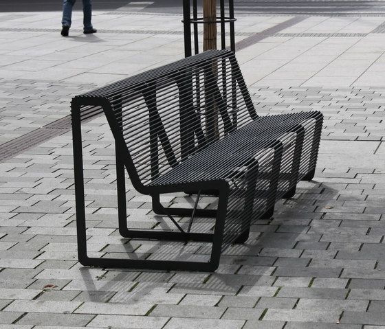Combination of form and function - outdoor chairs bench