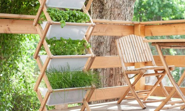 Vitaminbar verschönern den Balkon-Kräutergarten Terrasse einrichten