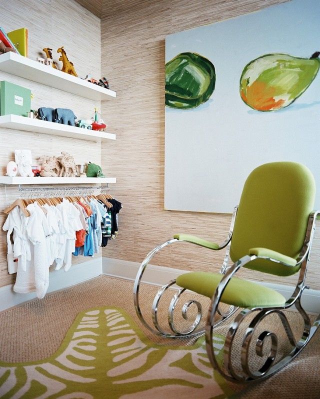 Wall shelves instead of wardrobe-Ikea wall shelf white rocking chair