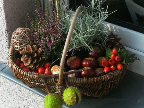 Wicker basket as decoration home accessories