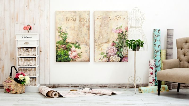 shabby-chic-furniture-boho-style-interior-style-vintage furniture and accessories