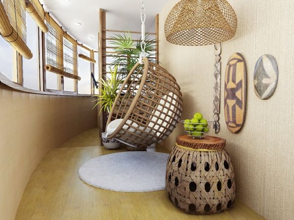 stylish wicker furniture bamboo roller blind hanging chair