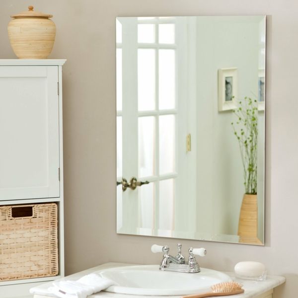 Bathroom mirror placement reinforce life energy