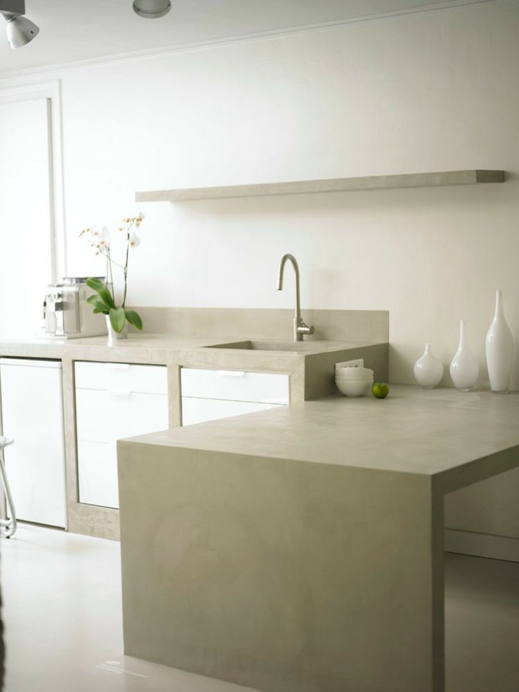 Material diversity soberly simple kitchen design