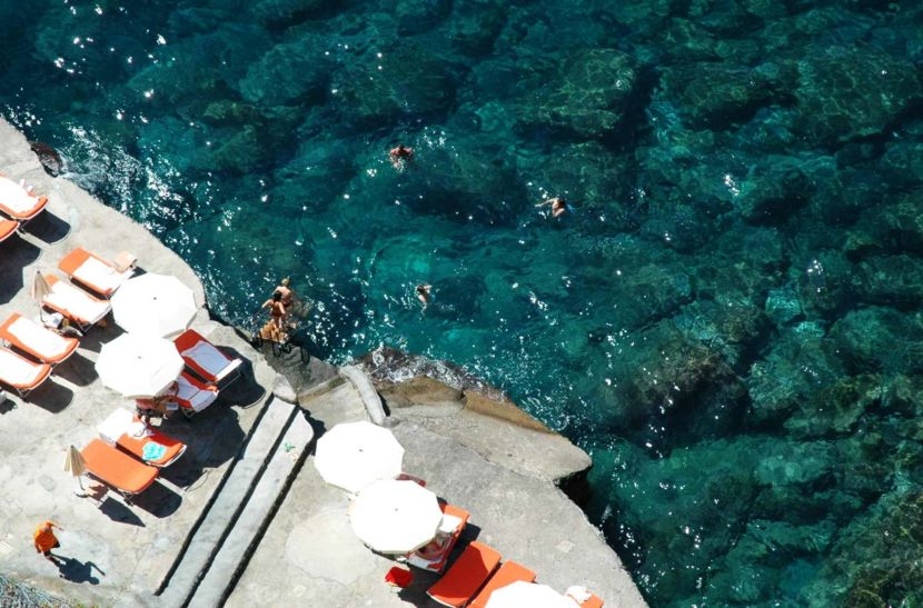 Private Beach Amalfi Coast Travel Italy