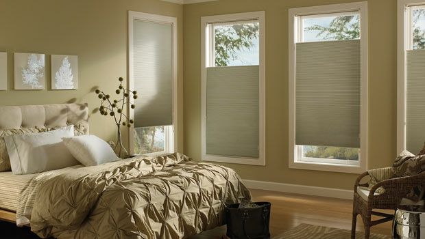 Roman blinds make living space beige
