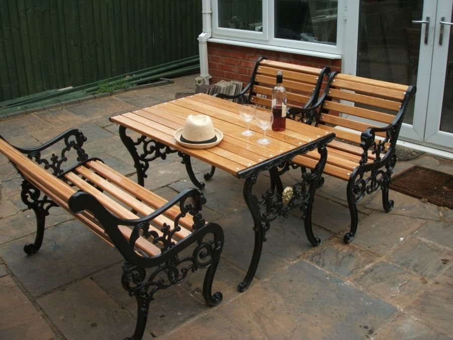 Robust wooden furniture recreation garden courtyard