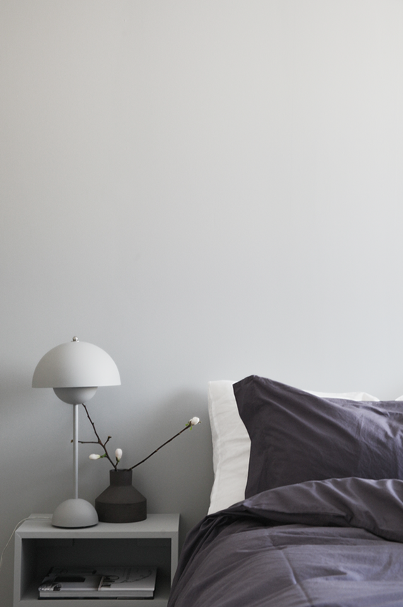Schlafzimmer Design minimalistisch modern schlicht weiß