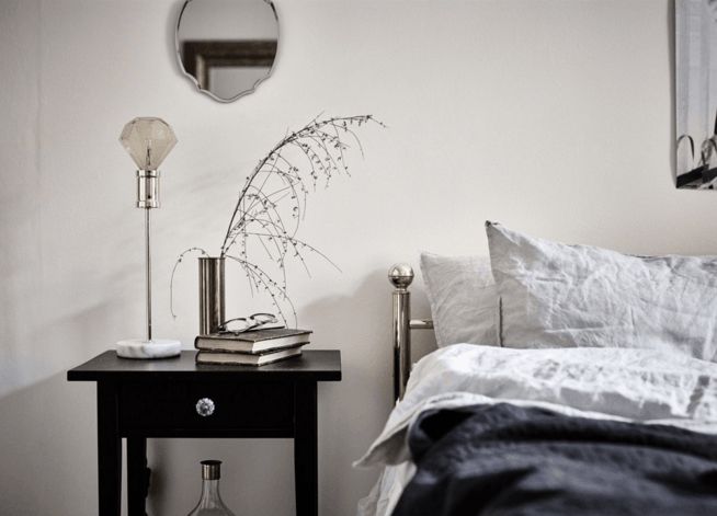 Bedroom luxury designer black and white