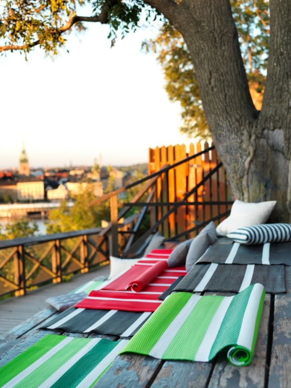 Accessories garden outdoor carpet striped seating