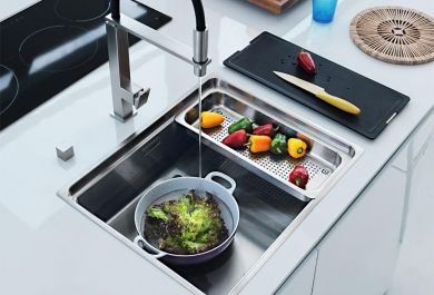 Das Spülbecken in der modernen Küche