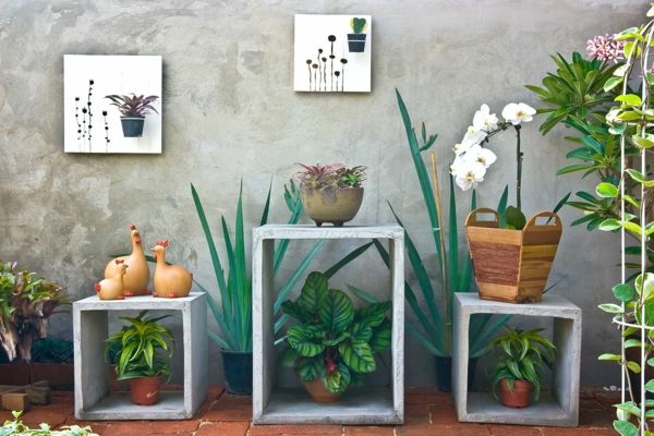 Design mit Pflanzen auf Balkon oder Terrasse lässt viel freier Raum zum kreativ sein-deko ideen für balkon terrasse