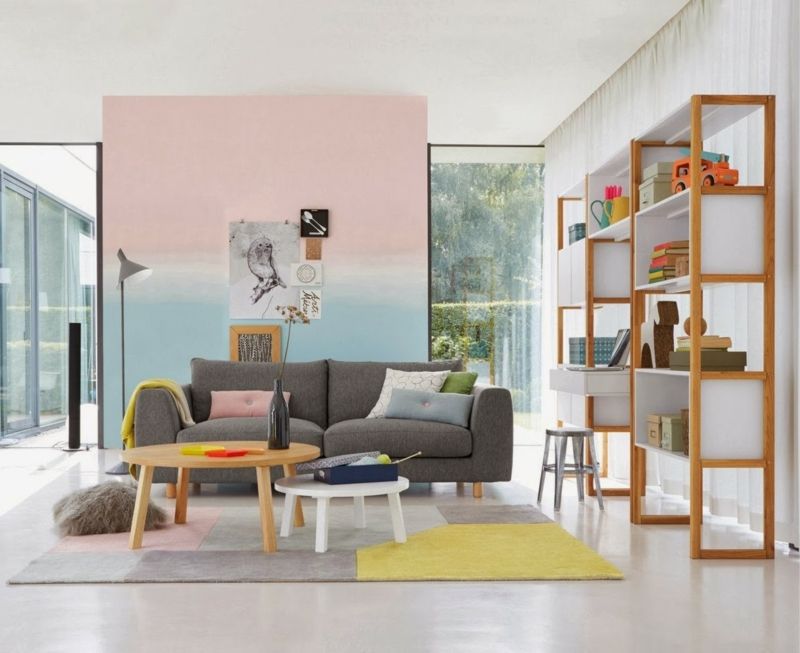 The decor of this living room just puts you in a good mood