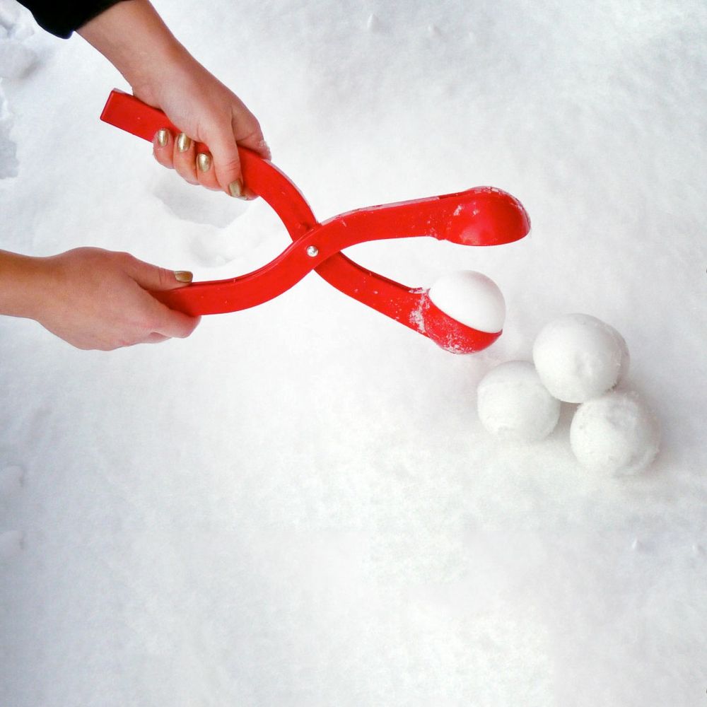 Schneeballzange Snowball Maker rot lustig Geschenkidee