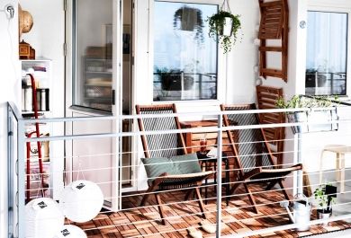 15 Wohnbeispiele von der Gestaltung kleiner Balkone