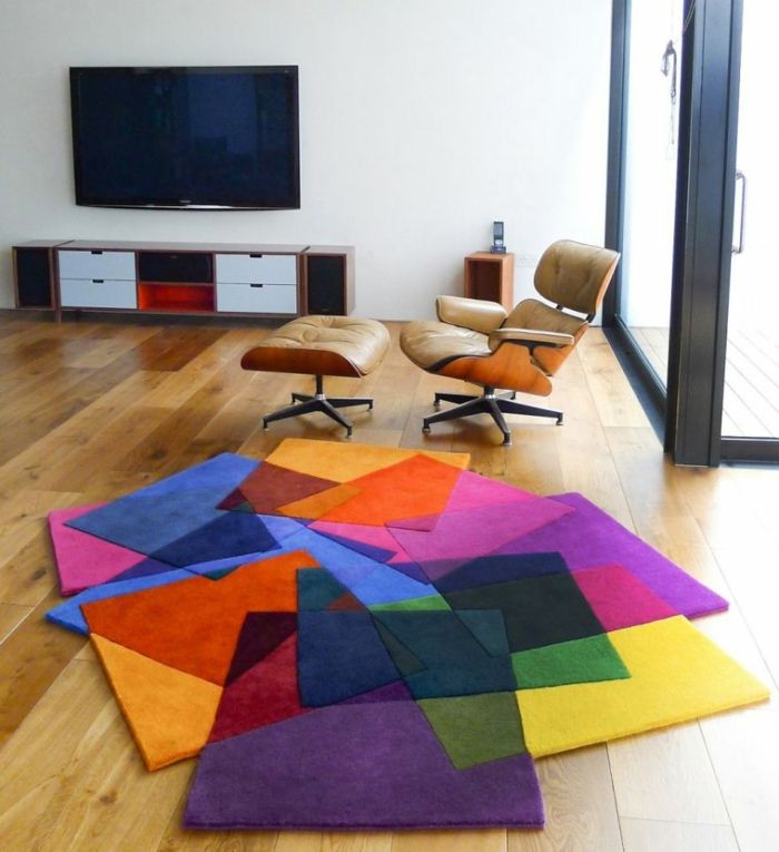 Dieser Teppich beweist, dass viele verschiedene Farben grundsätzlich gut zu einander passen