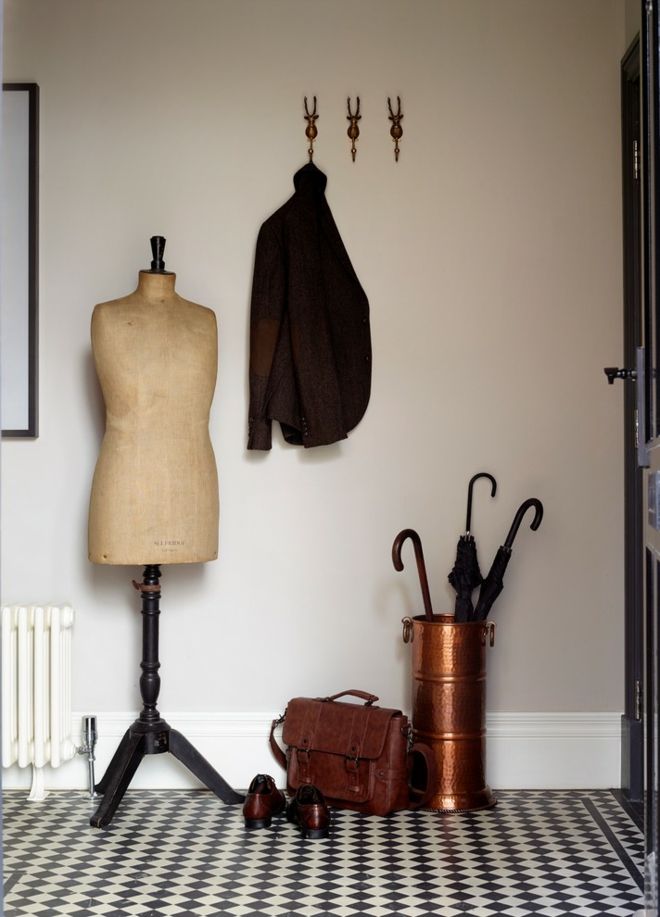 Furnishing hallway order dressmaker's dummy umbrella holder copper retro vintage