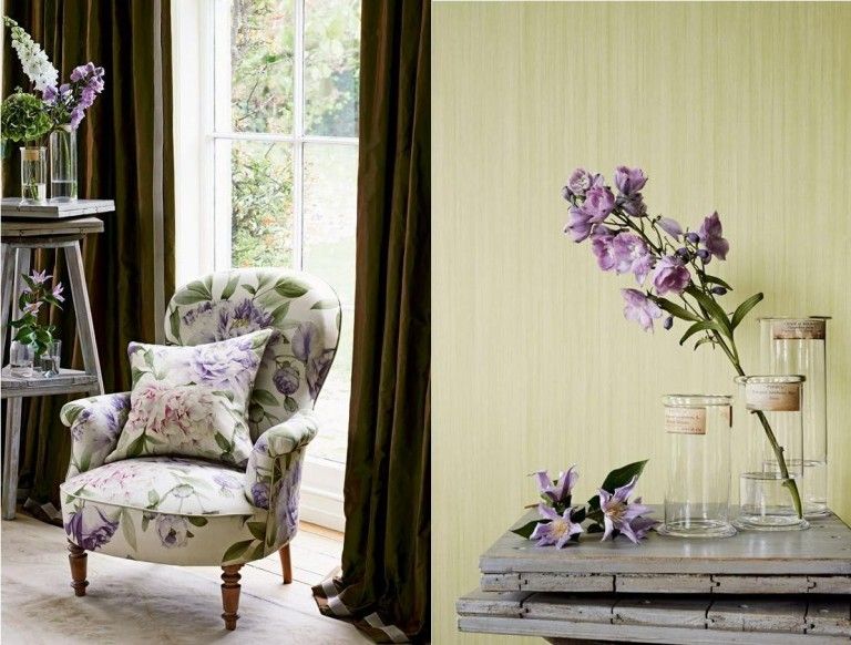 Spring decorating ideas Interior design decorating yourself Repadding upholstered dining Purple throw pillows DIY