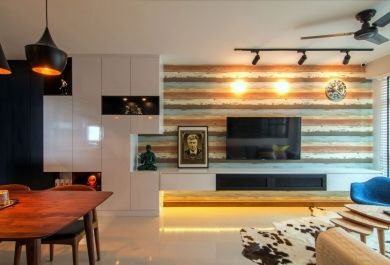 Stilvolles Appartement demonstriert gemütliches Interieur im coolen ... Stilvolles Appartement demonstriert gemütliches Interieur im coolen ...
