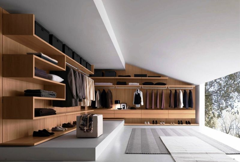 The storage space is better used with built-in wardrobes