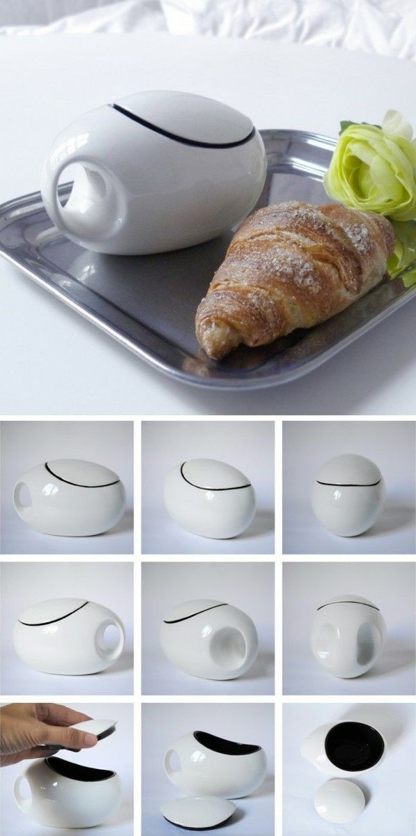This designer mug is not only elegant but also effective.