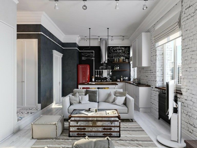 Das schwarze kreidebrett in der innenarchitektur: gestaltung und ...