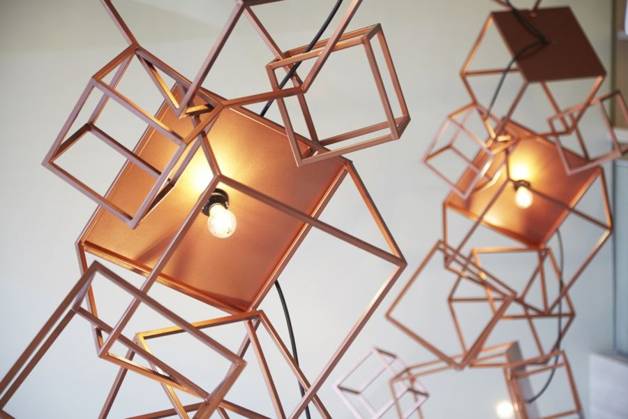 Designerische Lampen Glühbirne Interieur Shugaa Kaffeehaus