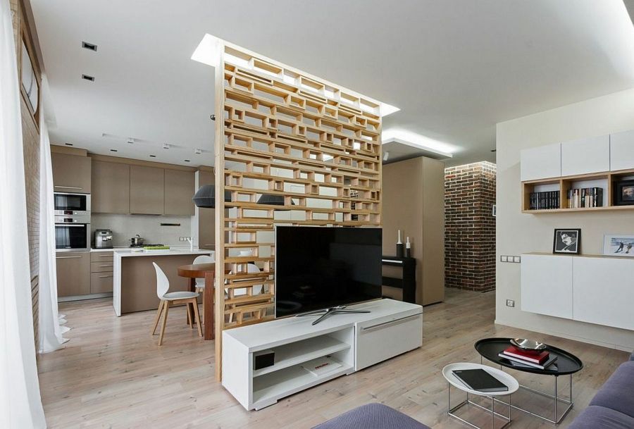 Small rooms appear larger and more spacious with simple furniture in white