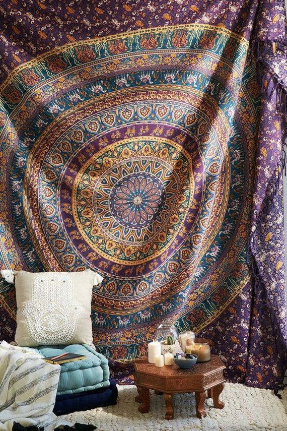Textilien marokkanische Muster Beisteltisch orientalisch