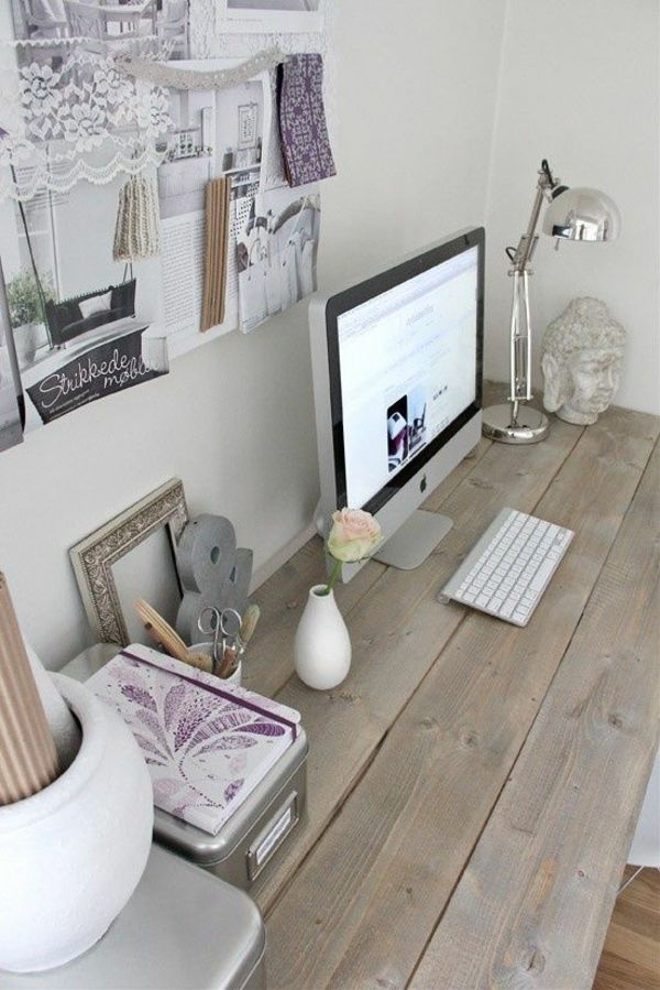 romantic work atmosphere at home workplace interior
