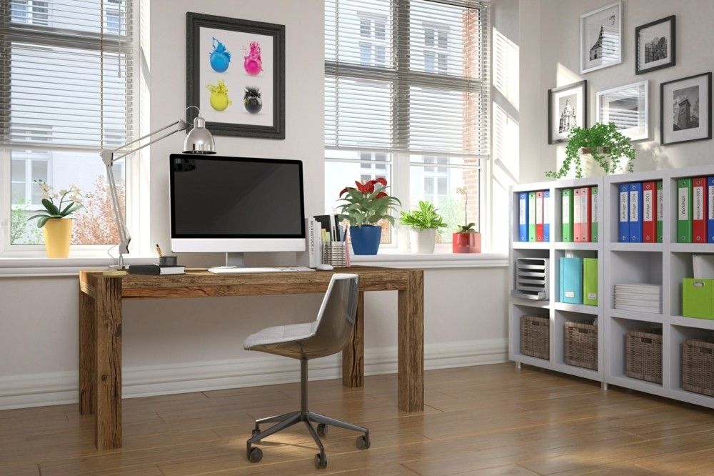Desk in the home office - study