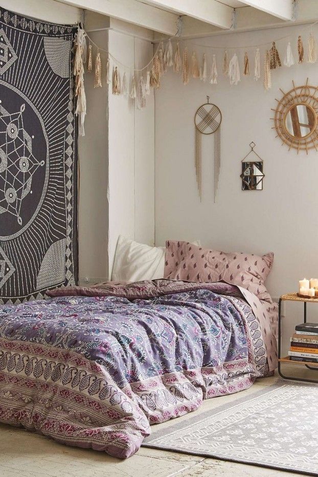 Ethnic muste look bed linen for the bedroom