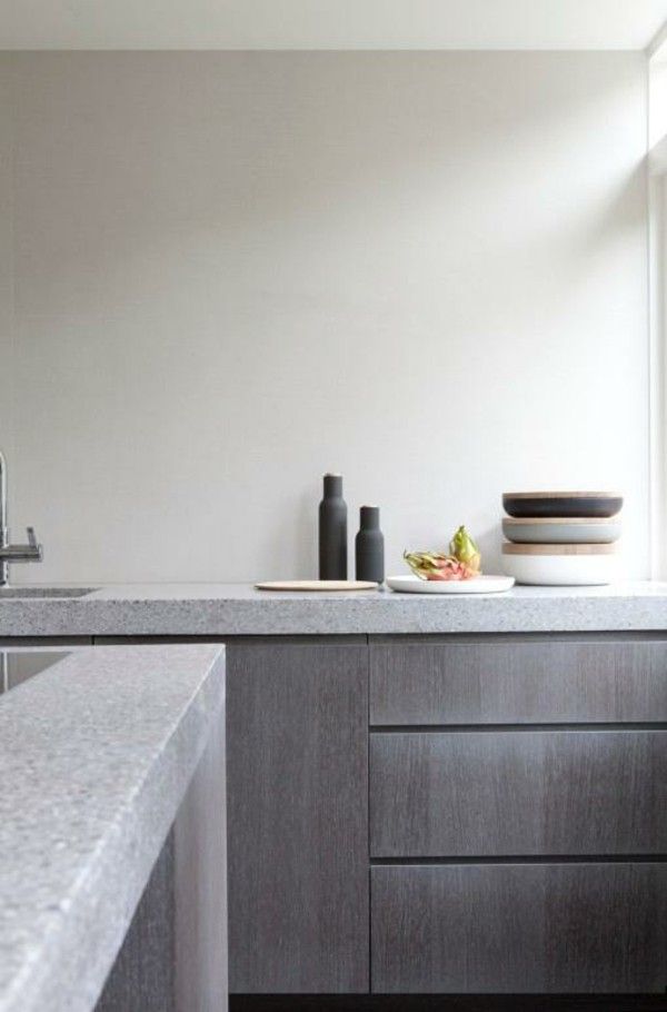 Concrete kitchen worktop