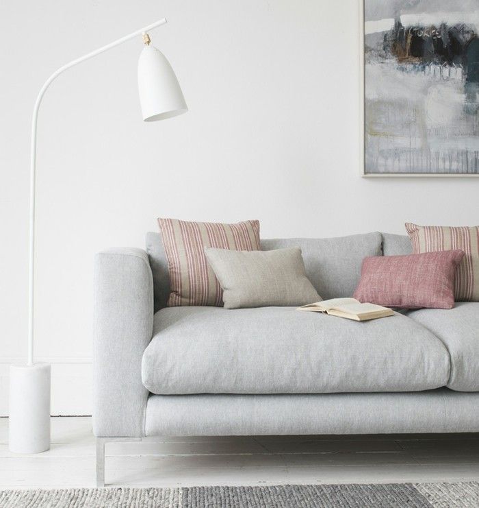 Modern white living room lamps